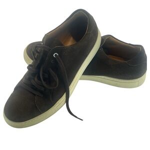 Mens Suede Sneakers Size‎ 10 / 11 Brown Casual Lace Up Shoes
